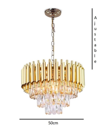 LUSTRE TRADI BATTON DORÉ — Lustres