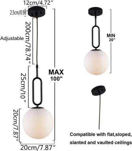 Suspension oria noir — Suspensions