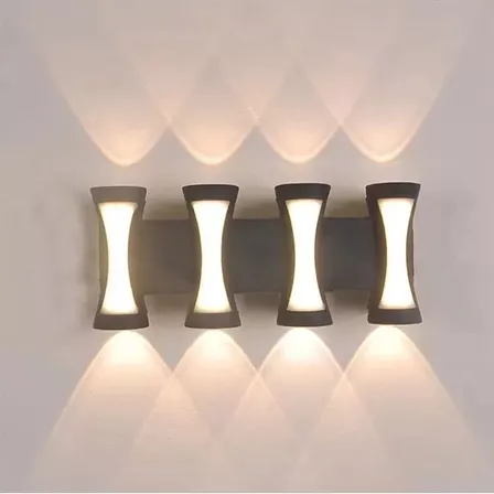 [AME0033] Applique Murale Extérieure Moderne, éclairage bidirectionnel, Décoration antirouille, luminaires muraux durables  8W